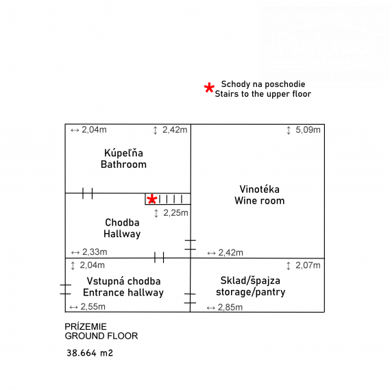 Chata, 3 podlažná, výborná a tichá lokalita pri Veľkej pláži